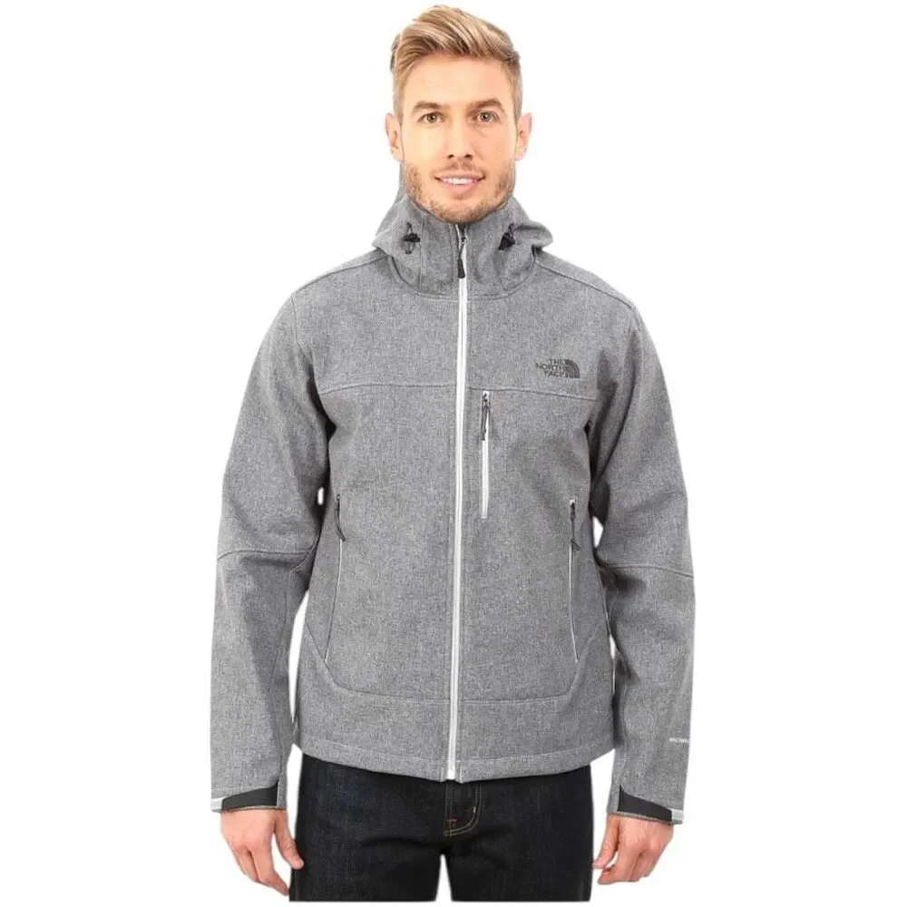 The North Face Men's Full Zip Apex Risor Barrier Soft Shell Jacket Gray Small